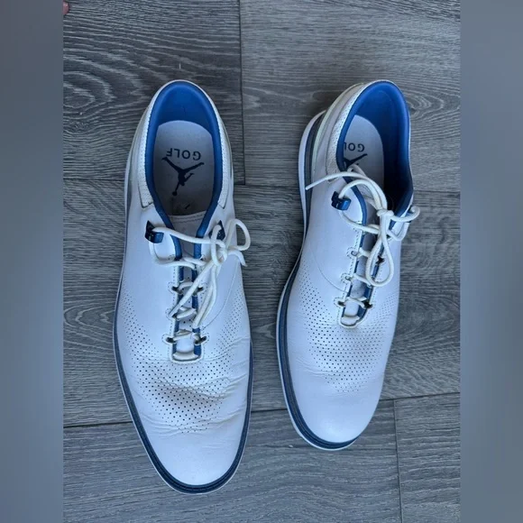 Jordan ADG 4 'White French Blue' Golf Shoes Size 12 - Picture 3 of 13